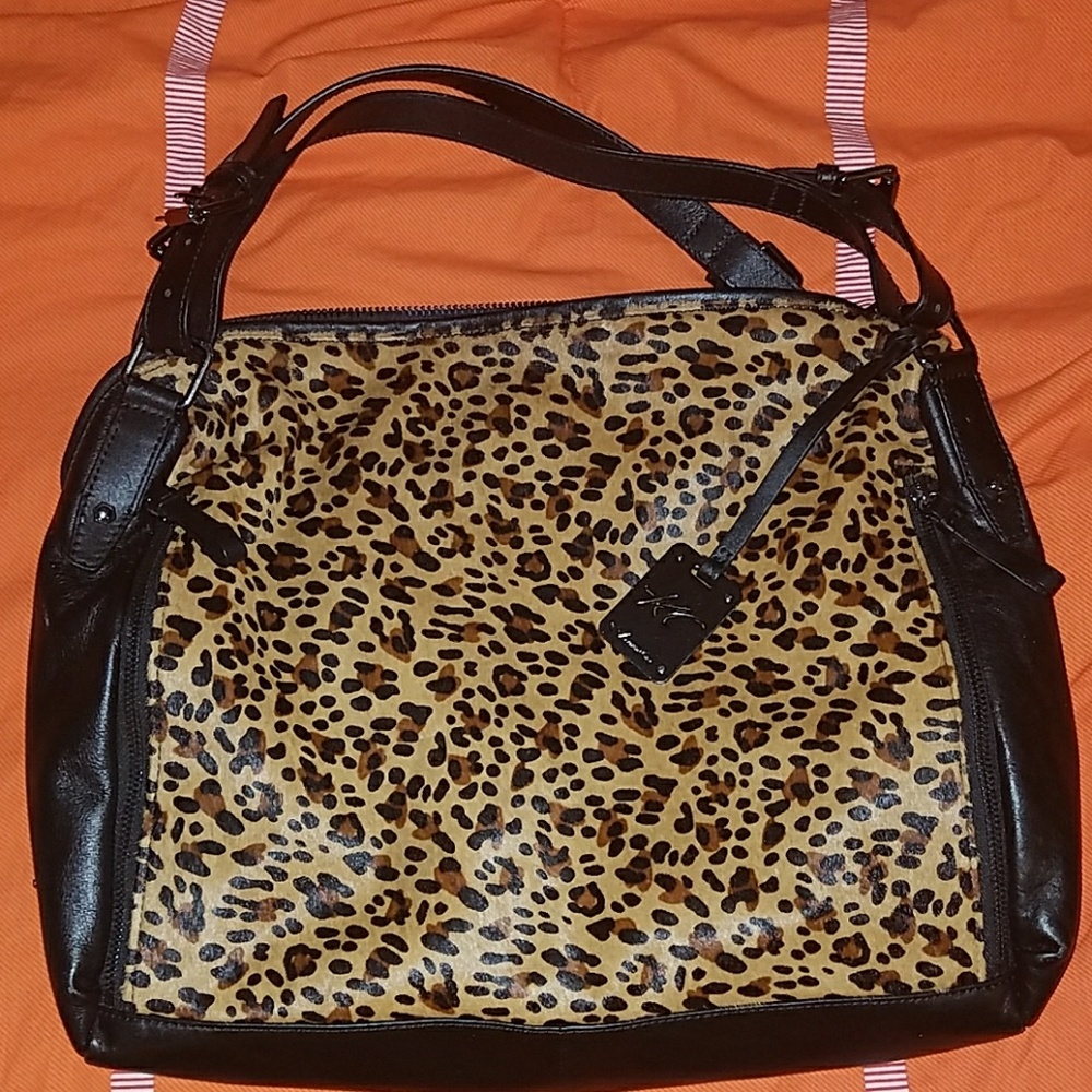 Brand new Kenneth Cole Leopard print medium bag